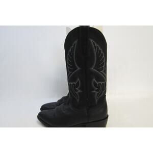 Circle G Mens Size 8.5 D Black Leather Cowboy Western Boots